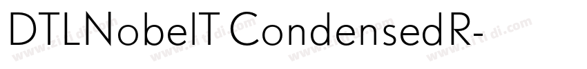 DTLNobelT CondensedR字体转换